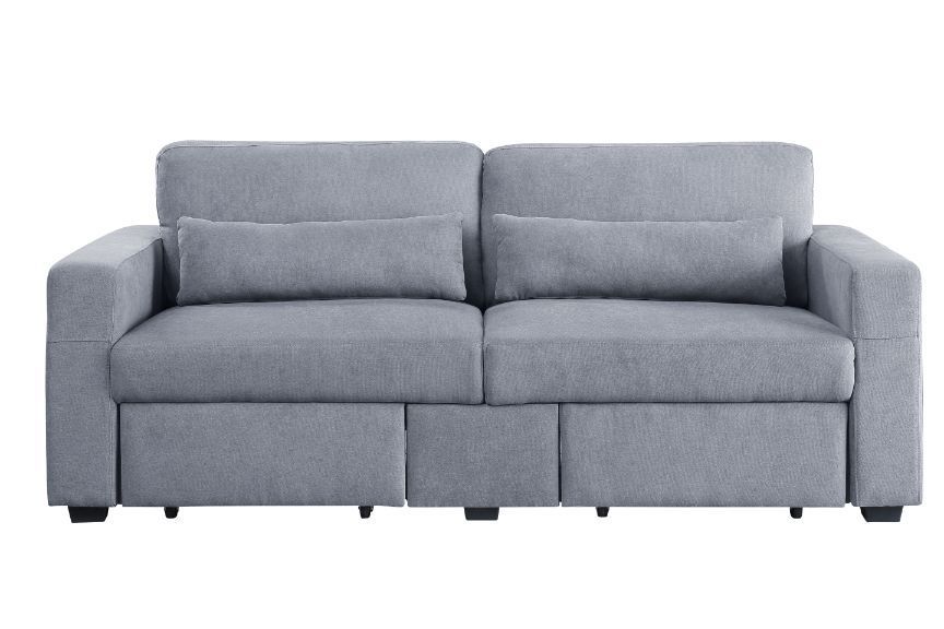 Acme Gray Linen Rogyne Sofa  Furniture