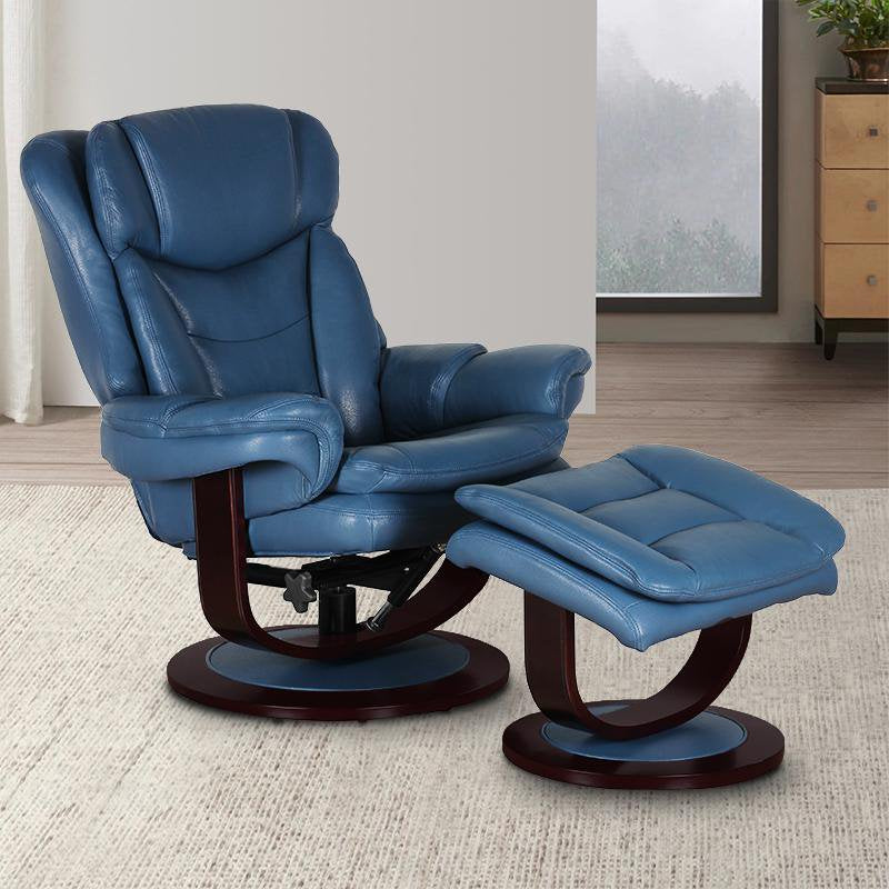 Roscoe Swivel Pedestal Recliner W/Ottoman