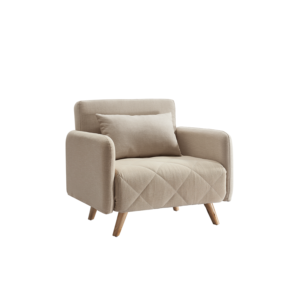 ESF Cardiff Beige Chair-Bed