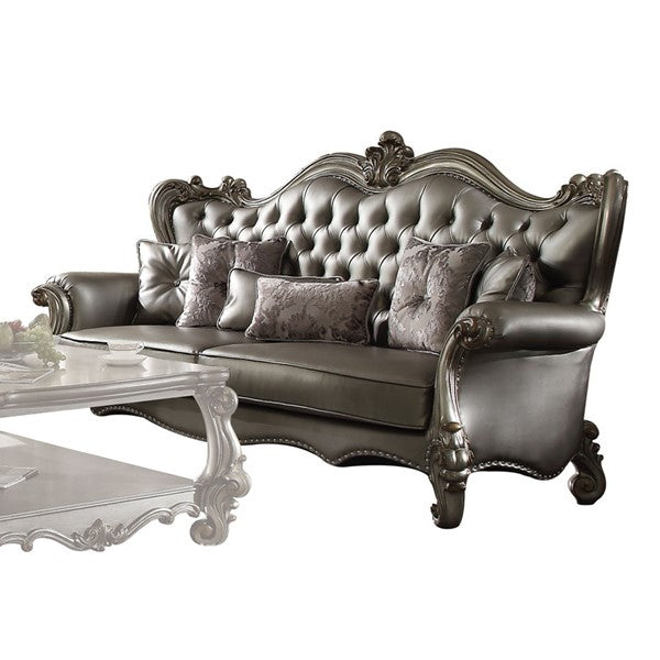 Acme Versailles 93" Sofa with Wingback Style