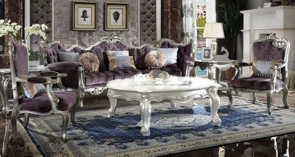 Acme Furniture Picardy Antique Platinum Sofa