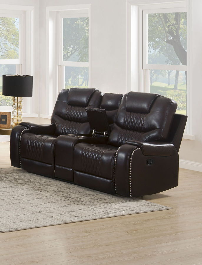 Acme Furniture Braylon Brown Motion Console Loveseat