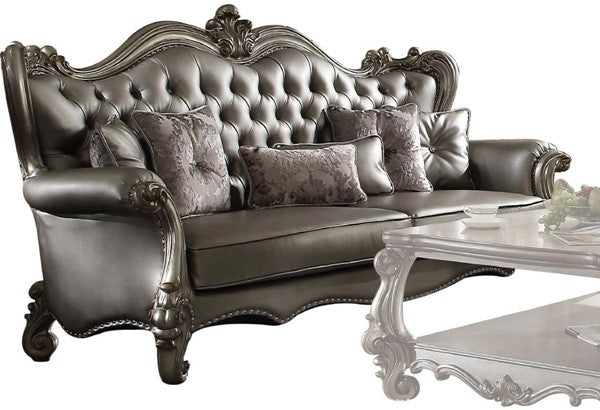 Acme Versailles 93" Sofa with Wingback Style