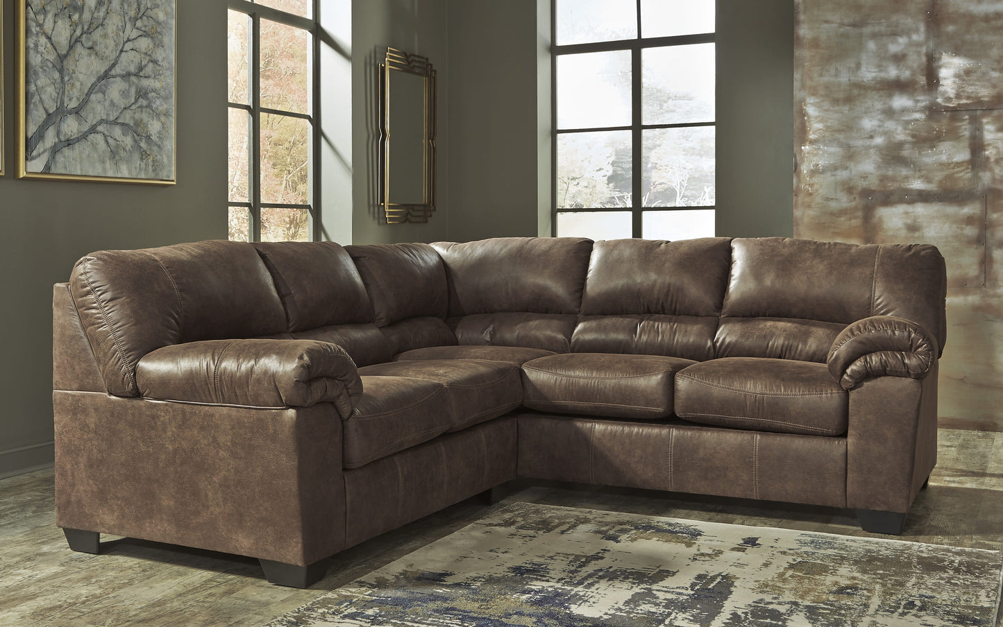 Ashley Furniture Bladen Contemporary Coffee 2pc Sectional With RAF Sofa