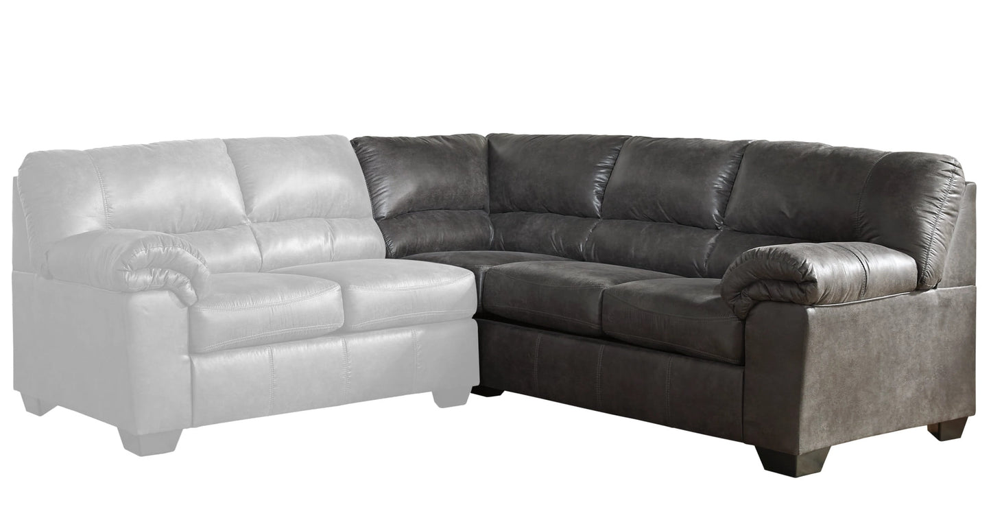 Ashley Furniture Bladen Contemporary Slate 2pc Sectional With RAF Sofa