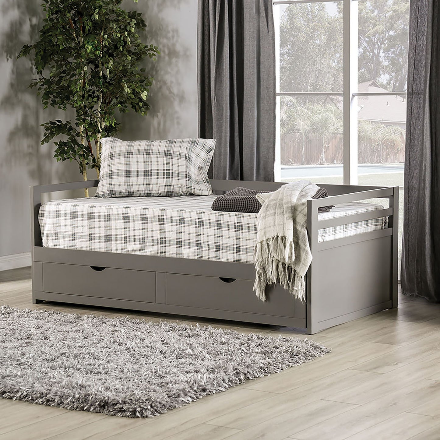 NANCY Twin Daybed w/ Extentable Trundle image