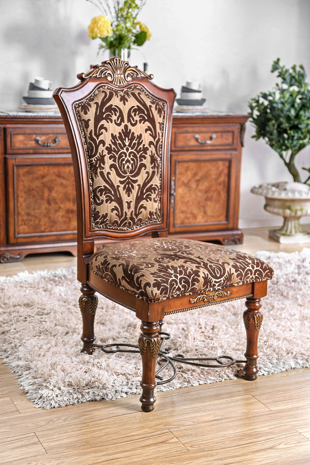 Lucie Brown Cherry Side Chair (2/CTN) image