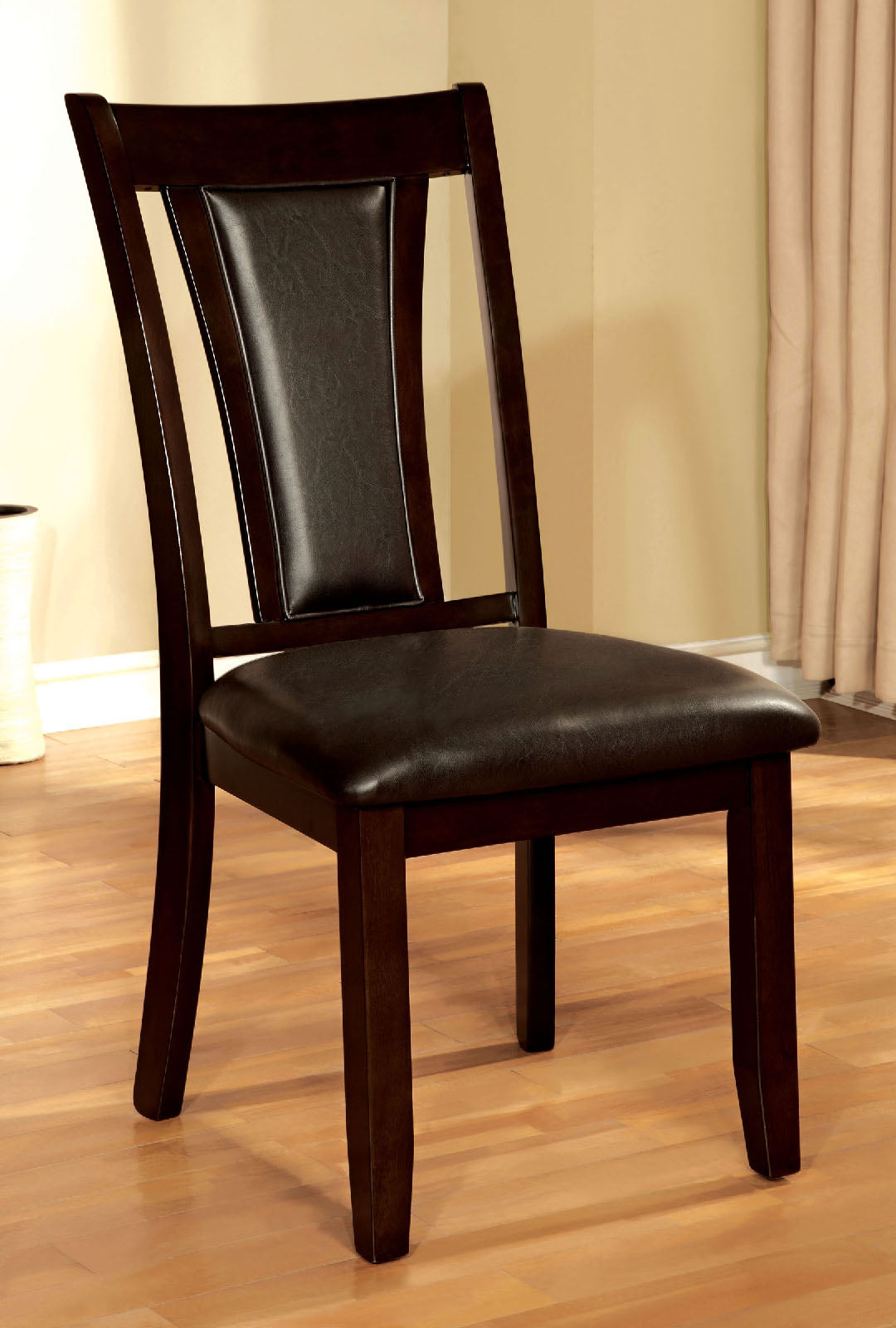 BRENT Dark Cherry/Espresso Side Chair (2/CTN) image