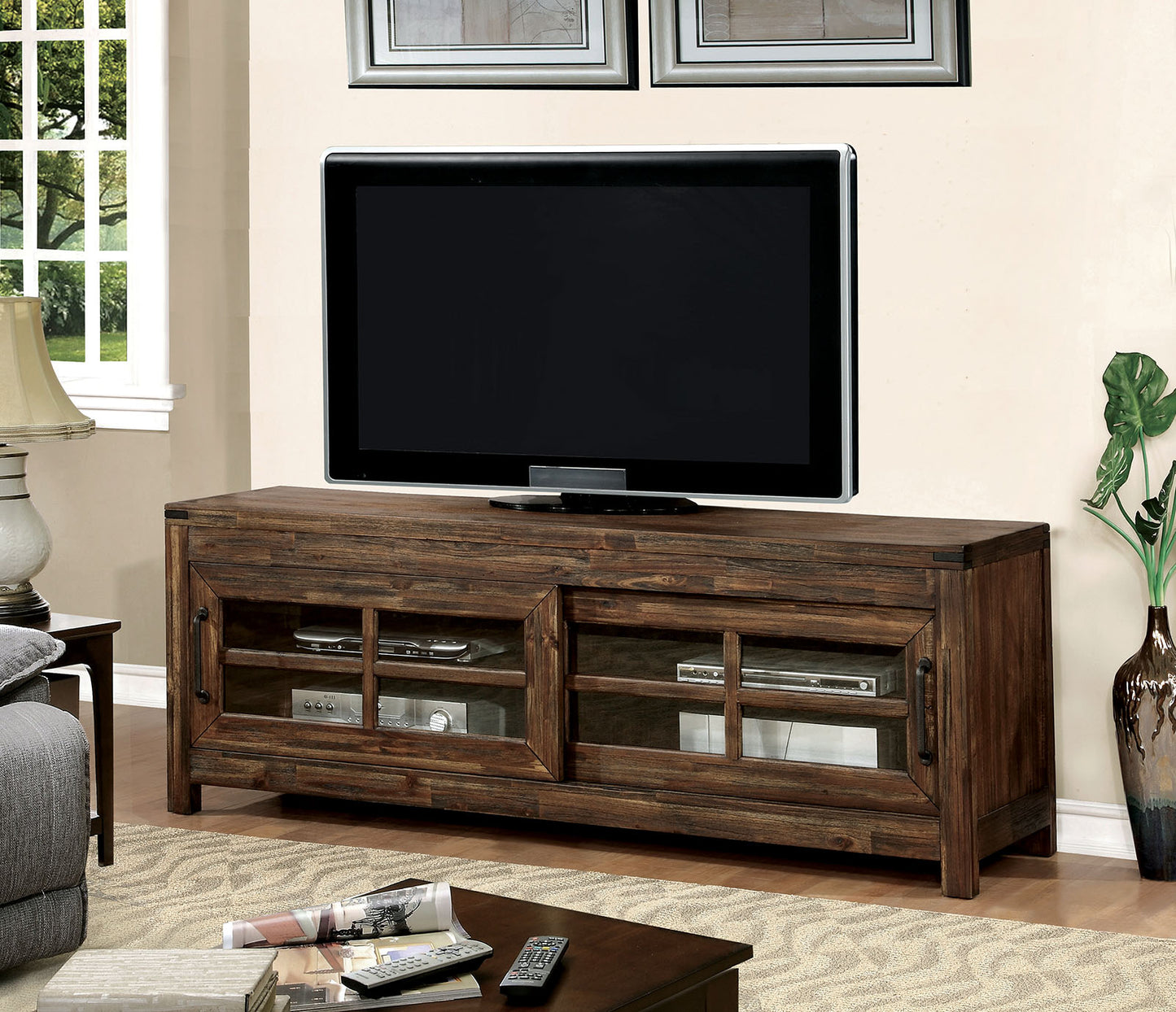 Hopkins Dark Walnut 72" TV Console image