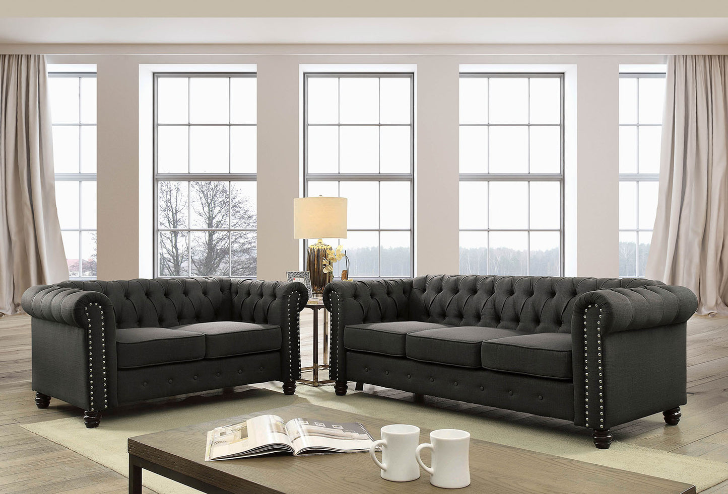 Winifred Gray Sofa + Love Seat image