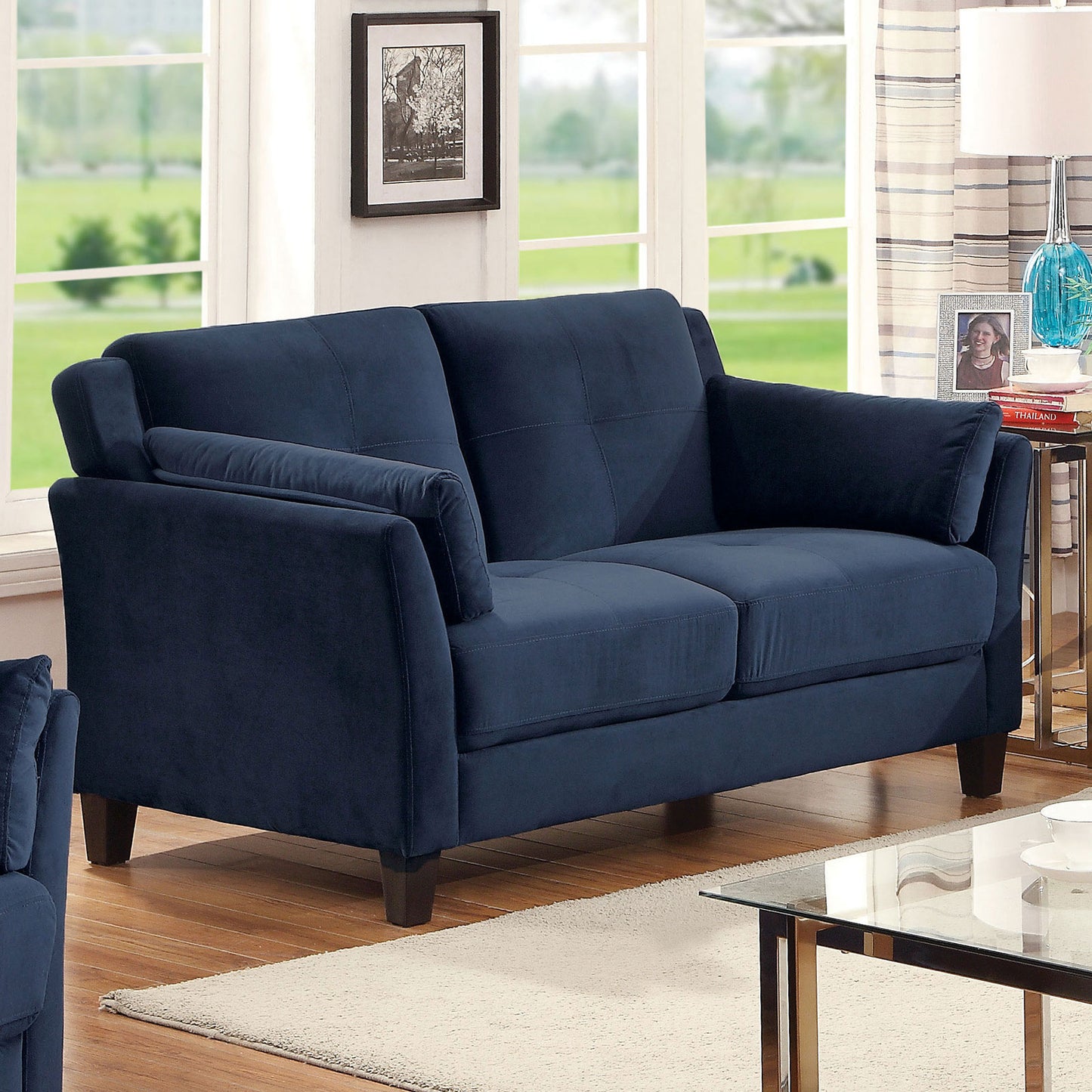 YSABEL Navy Love Seat, Navy (K/D) image