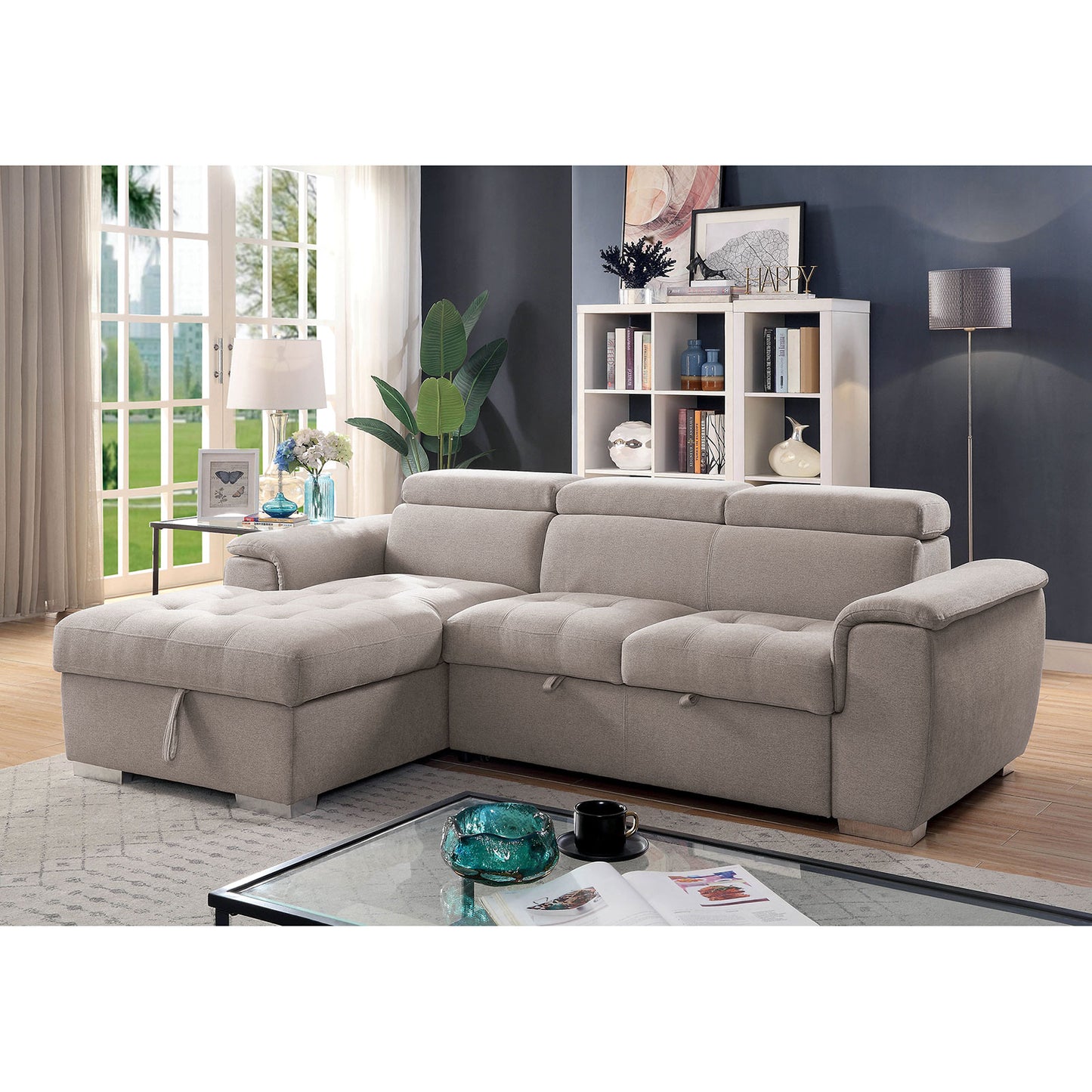 STINA Sectional, Light Gray image