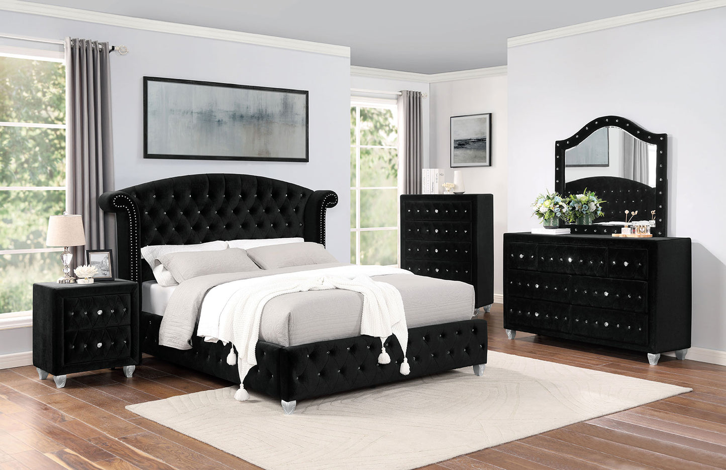 ZOHAR E.King Bed, Black image