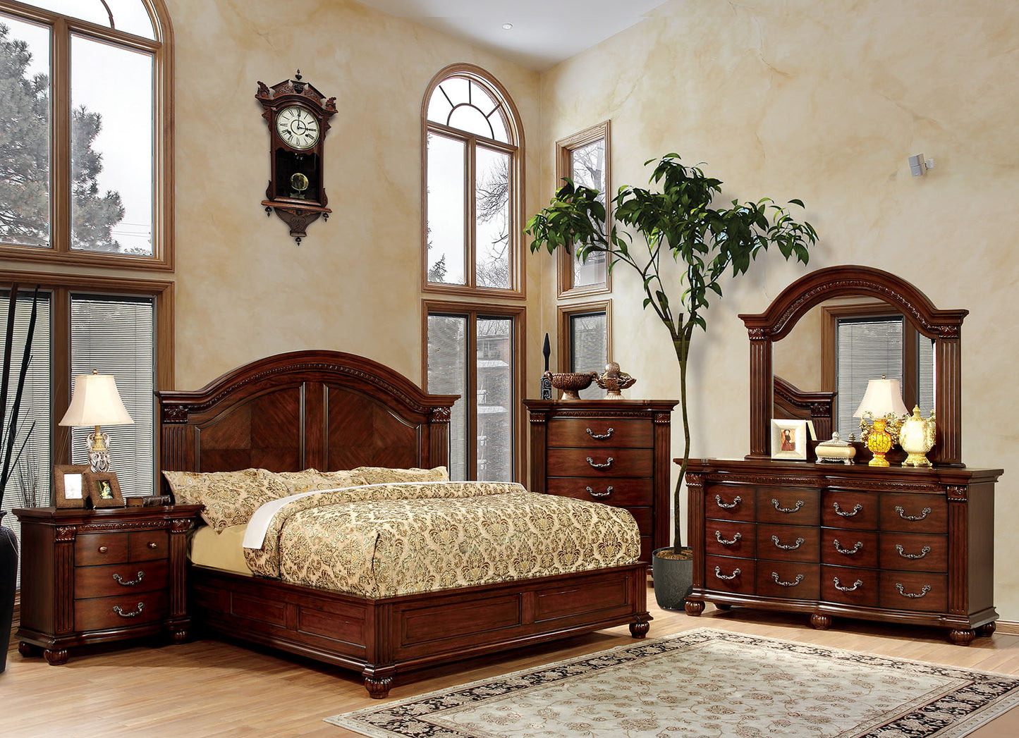 GRANDOM 5 Pc. Queen Bedroom Set w/ 2NS image