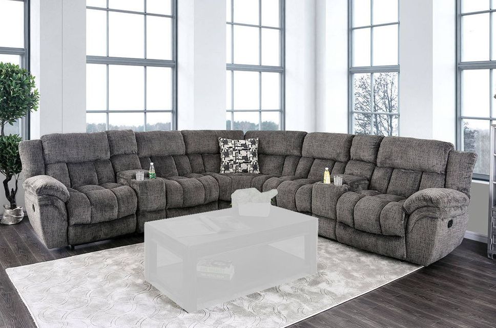 Furniture Of America Irene Gray Sectional