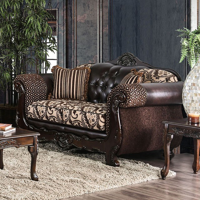 Furniture of America High-Density Foam Cushions & Loose Back Pillows Pillows Included