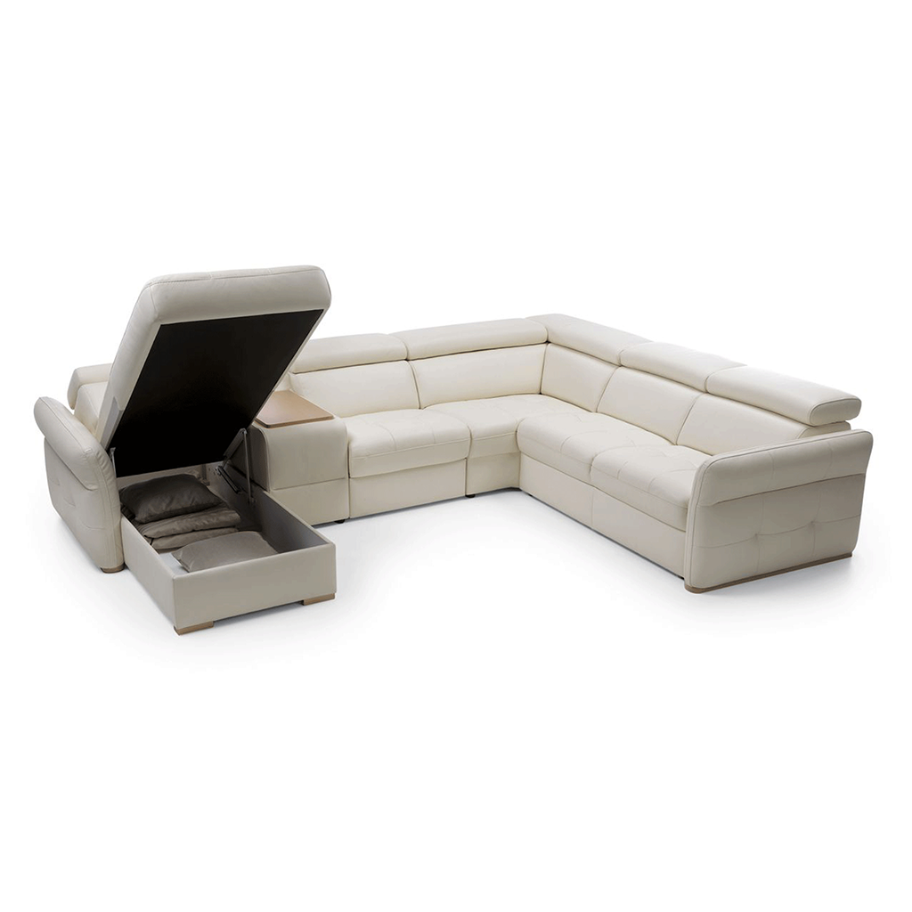 ESF Massimo Sectional Left:Chaise w/Storage, Bar Element, Electric Recliner, Corner, Sofa w/Bed