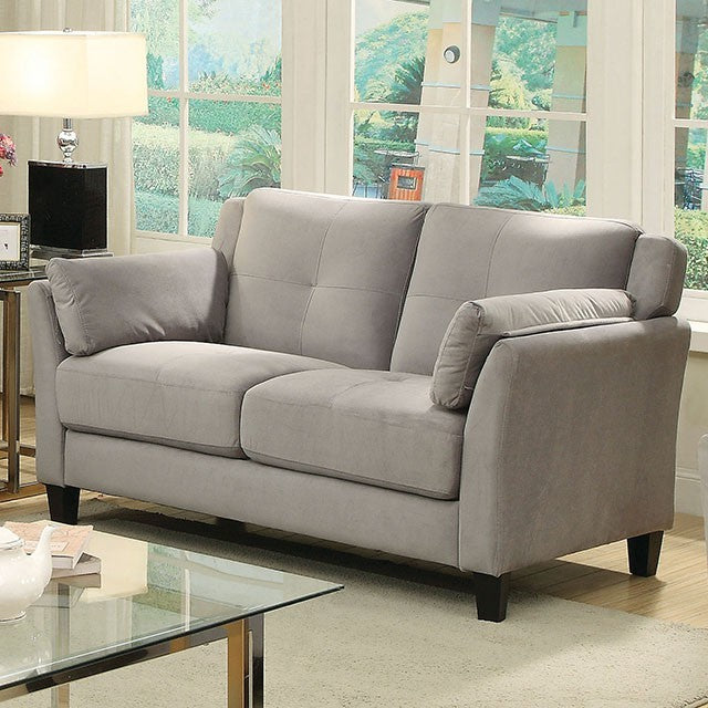 Furniture of America YSABEL LOVE SEAT Cushioned Inside Armrests & Tufted Cushions Fitted Back Pillows