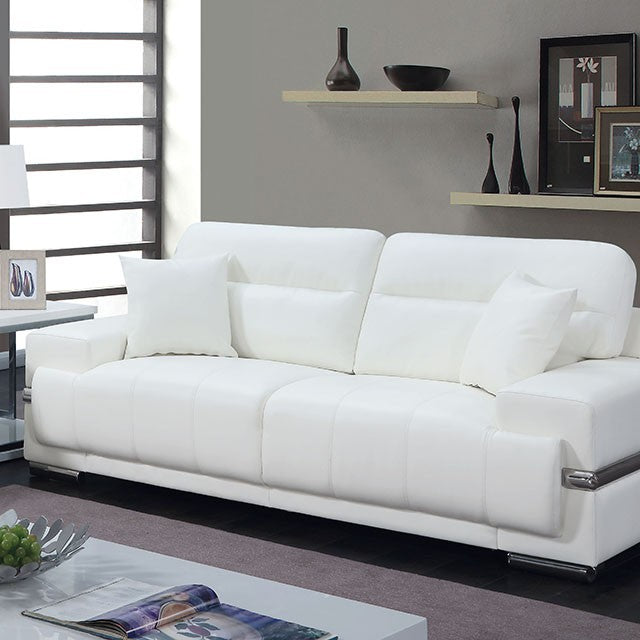 Furniture of America ZIBAK SOFA Oversize Arms & Metal Accents Metal Legs