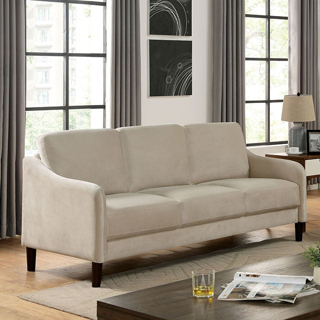 Furniture of America KASSEL SOFA Loose Pillow Backs & Round Tape Legs