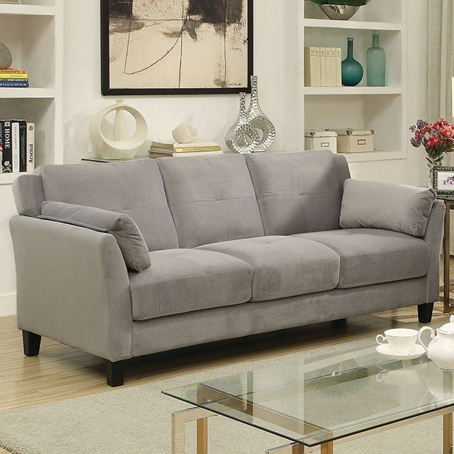 Furniture of America YSABEL SOFA Cushioned Inside Armrests, Fitted Back Pillows and Tufted Cushions