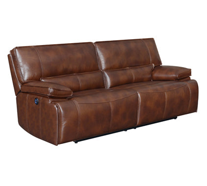 Coaster Southwick Pillow Top Arm Power Sofa Saddle Brown