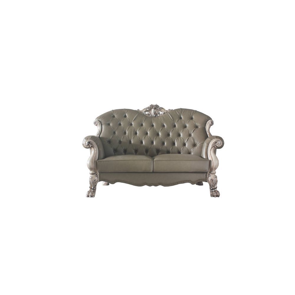 ACME Dresden Loveseat Vintage Bone White & PU