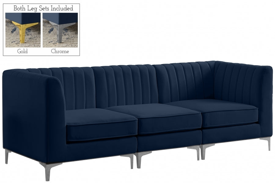 Meridian Alina Velvet Modular Sofa