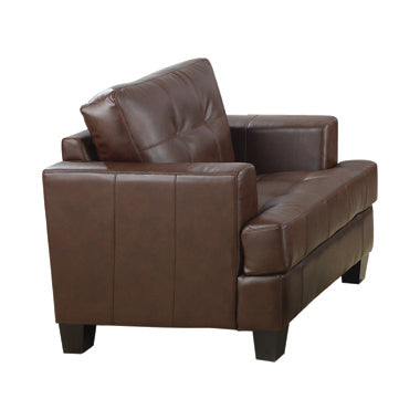 Coaster Samuel Upholstered Chair Dark Brown