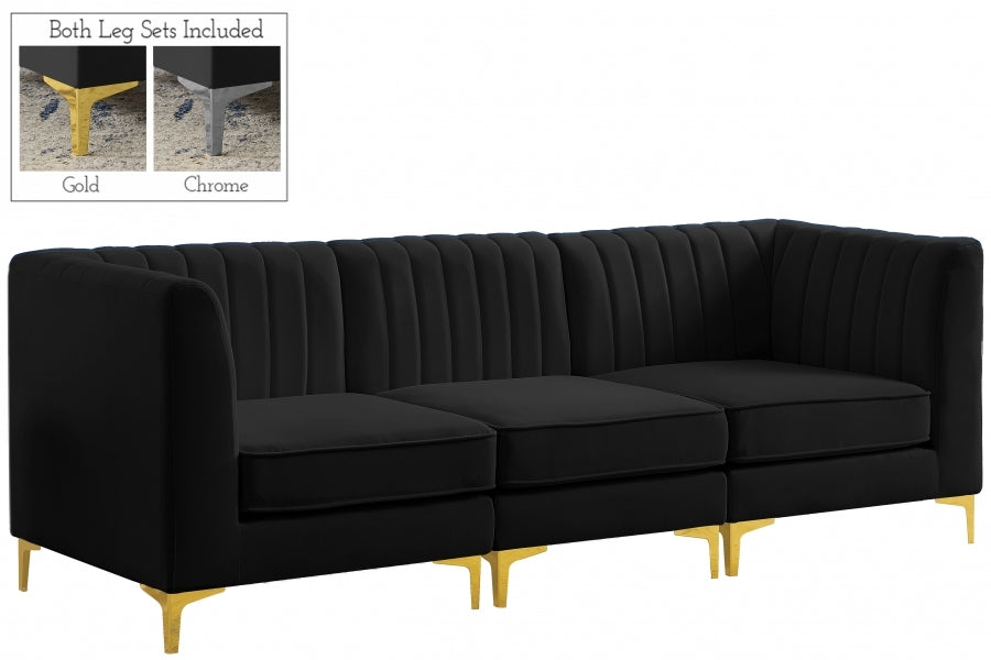 Meridian Alina Velvet Modular Sofa