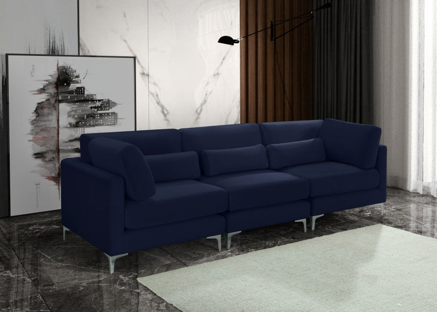 Meridian Julia Velvet Modular 108" Sofa