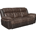 Coaster Saybrook Tufted Cushion Motion Sofa Chocolate And Dark Brown